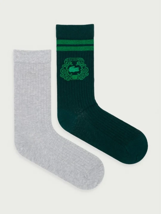 Zdjęcie produktu Lacoste skarpety z bawełną 2-pack zielony
