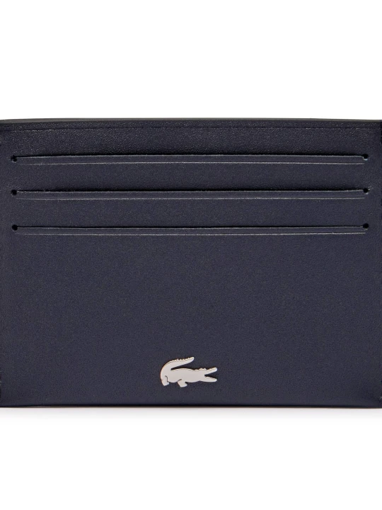 Zdjęcie produktu Lacoste Skórzane etui na karty granatowy