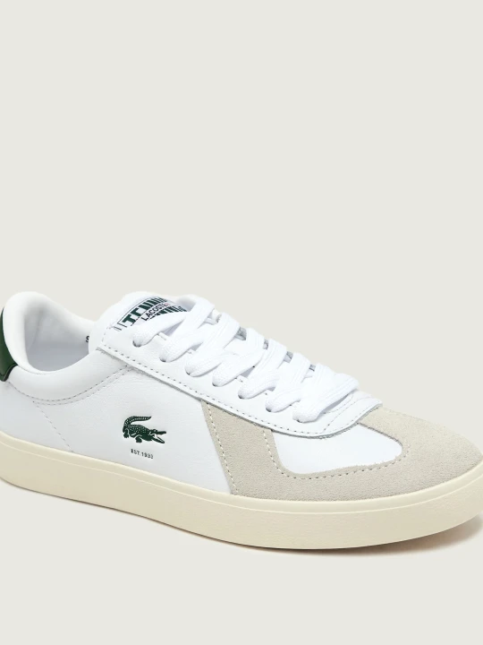 Zdjęcie produktu Lacoste Skórzane sneakersy Baseshot Pro | zamsz biały