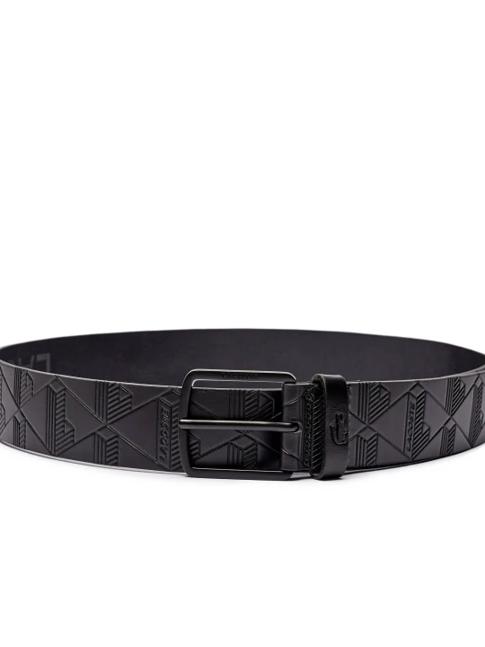 Zdjęcie produktu Lacoste Skórzany pasek czarny