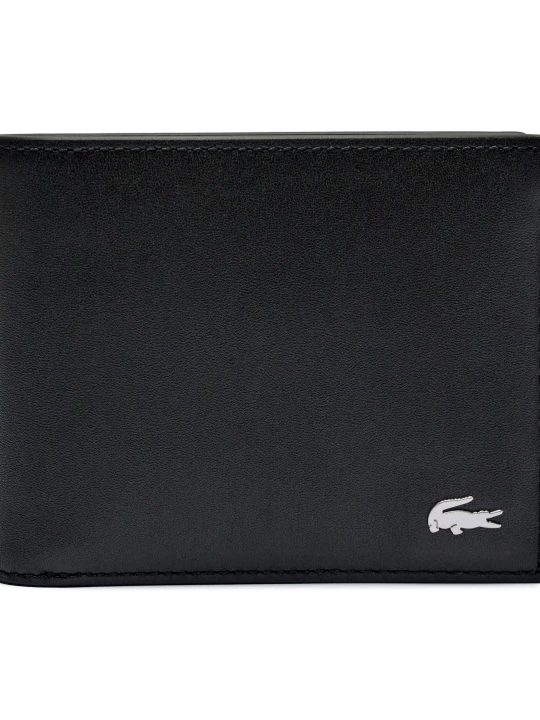 Zdjęcie produktu Lacoste Skórzany portfel czarny
