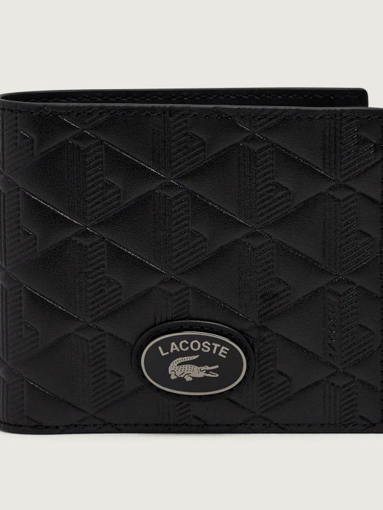 Zdjęcie produktu Lacoste Skórzany portfel czarny