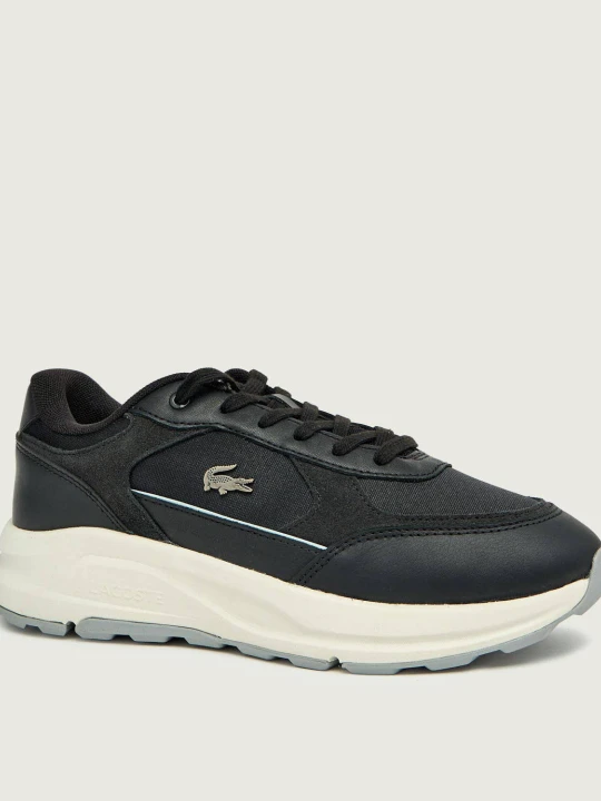 Zdjęcie produktu Lacoste Sneakersy Run Set | z dodatkiem skóry | zamsz czarny