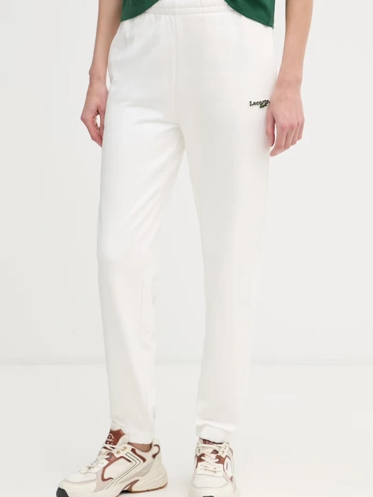 Zdjęcie produktu Lacoste spodnie dresowe damskie beżowy