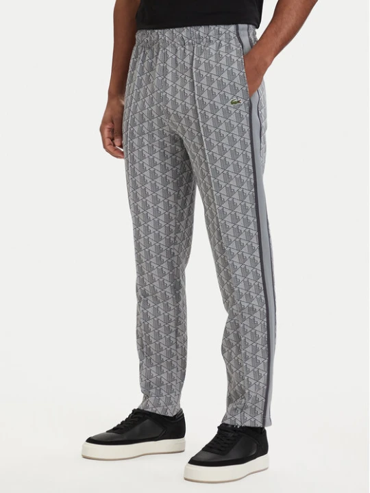 Zdjęcie produktu Lacoste Spodnie dresowe Paris Monogram XH1440 Szary Regular Fit
