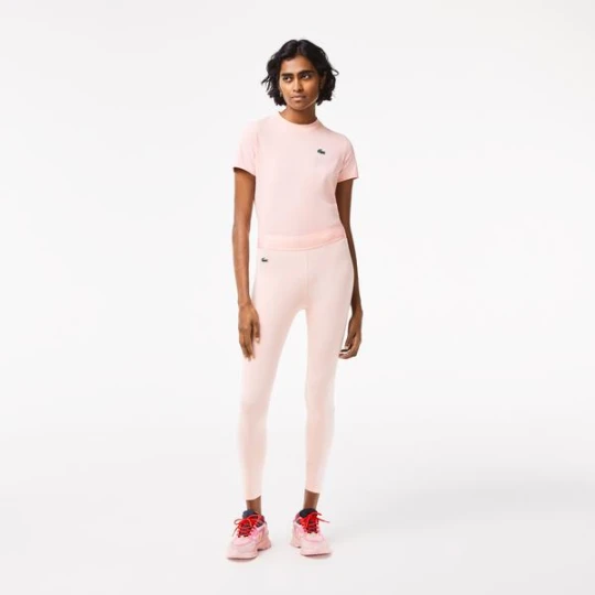 Zdjęcie produktu Lacoste SPORT Kadın Slim Fit Baskılı Pembe Tayt