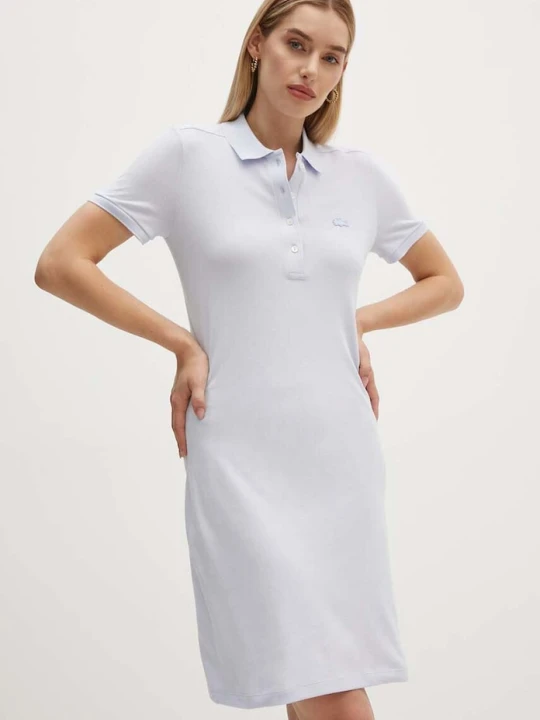 Zdjęcie produktu Lacoste sukienka z bawełną niebieski