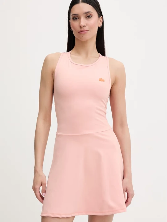Zdjęcie produktu Lacoste sukienka pomarańczowy