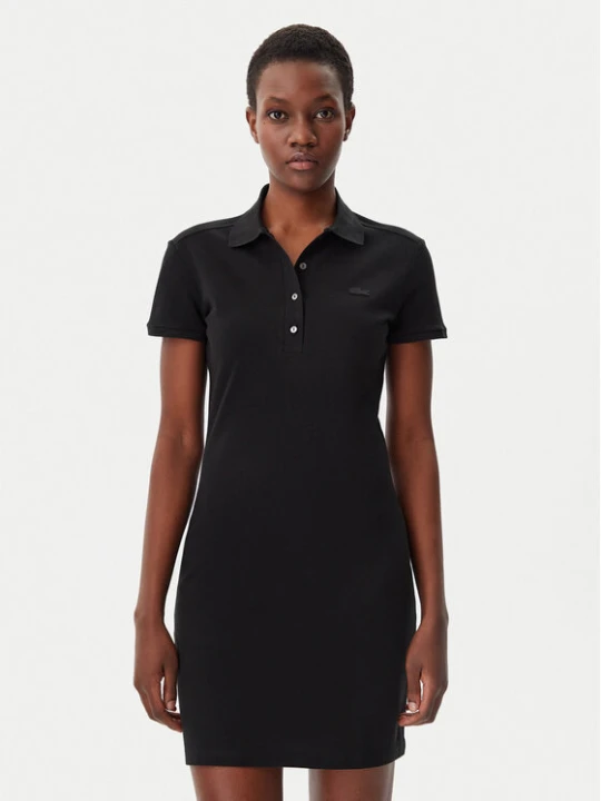 Zdjęcie produktu Lacoste Sukienka codzienna EF5473 Czarny Slim Fit