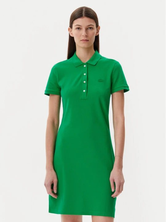 Zdjęcie produktu Lacoste Sukienka codzienna EF5473 Zielony Slim Fit