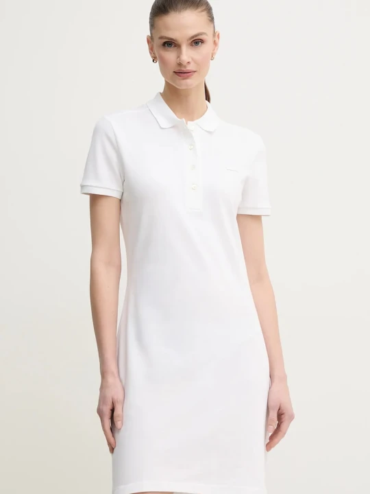 Zdjęcie produktu Lacoste sukienka gładka z bawełną