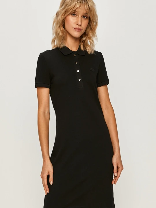 Zdjęcie produktu Lacoste sukienka gładka z bawełną