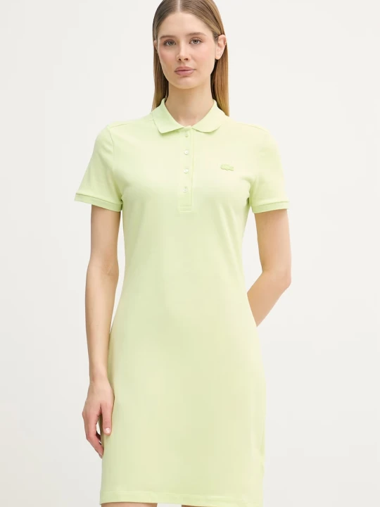 Zdjęcie produktu Lacoste sukienka gładka z bawełną