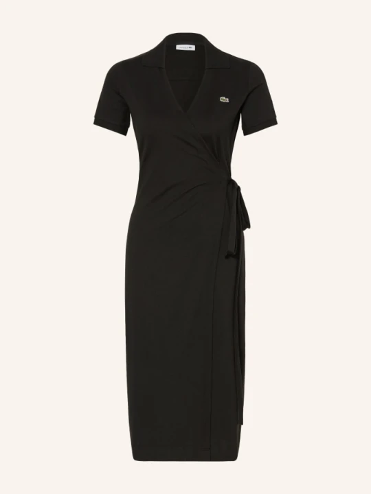 Zdjęcie produktu Lacoste Sukienka Kopertowa schwarz CZARNY