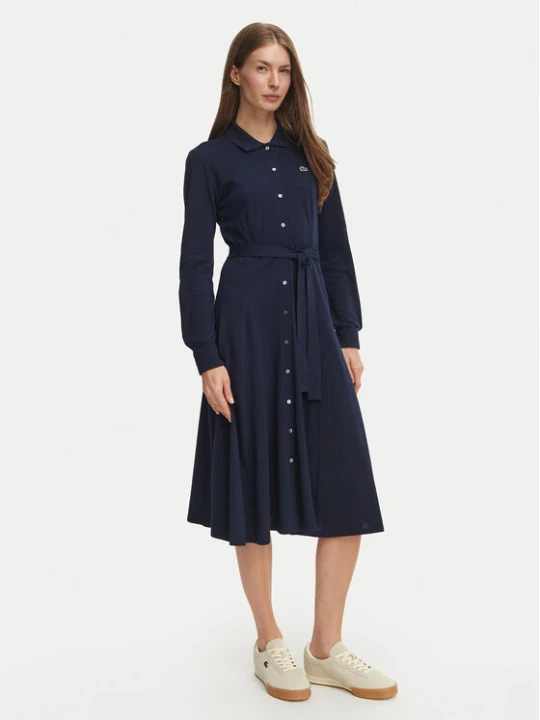 Zdjęcie produktu Lacoste Sukienka koszulowa EF5299 Granatowy Regular Fit