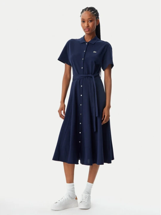 Zdjęcie produktu Lacoste Sukienka koszulowa EF9621 Granatowy Regular Fit