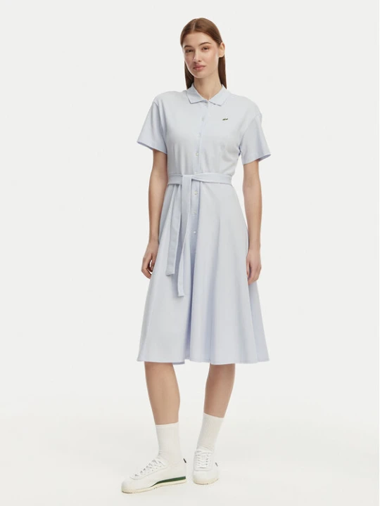 Zdjęcie produktu Lacoste Sukienka koszulowa EF9621 Niebieski jasny Regular Fit