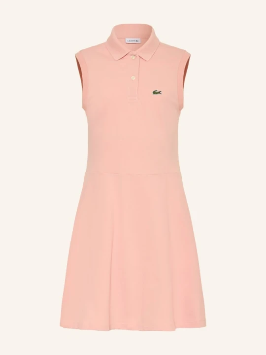 Zdjęcie produktu Lacoste Sukienka Polo Z Pikowanym Wzorem orange BLADORÓŻOWY