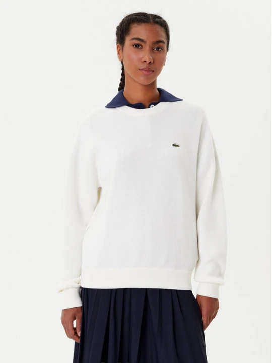 Zdjęcie produktu Lacoste Sweter AF4158 Écru Regular Fit Kremowy