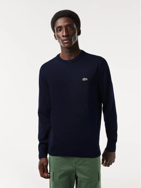 Zdjęcie produktu Lacoste Sweter AH1985-166 Granatowy Regular Fit