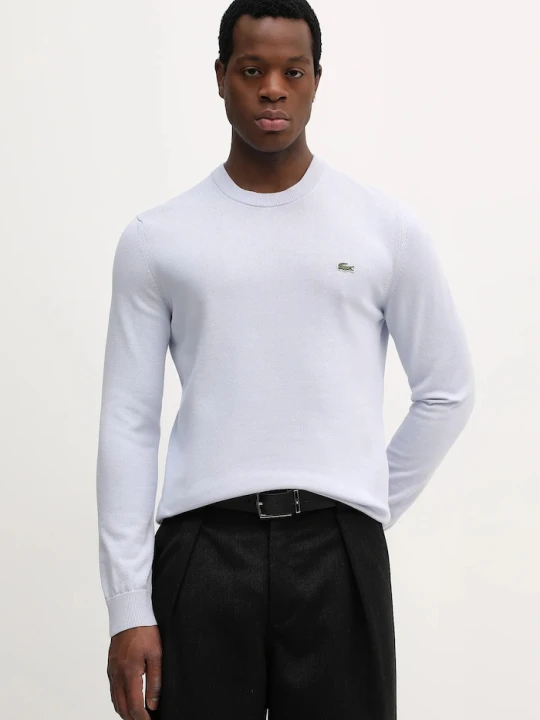 Zdjęcie produktu Lacoste sweter męski bawełniany niebieski