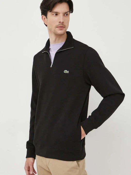 Zdjęcie produktu Lacoste sweter bawełniany czarny