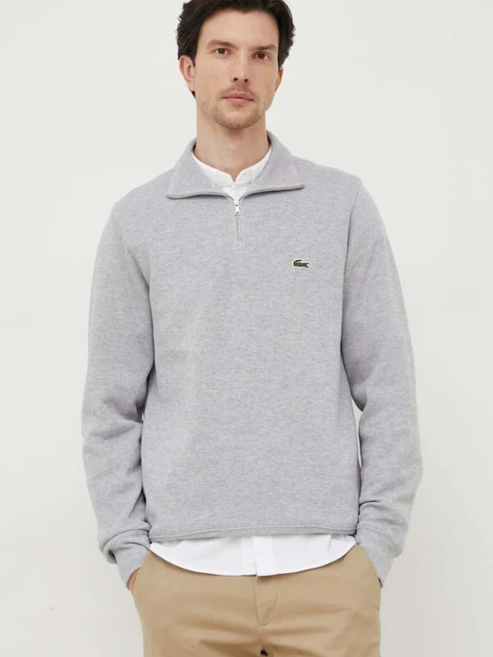 Zdjęcie produktu Lacoste sweter bawełniany szary