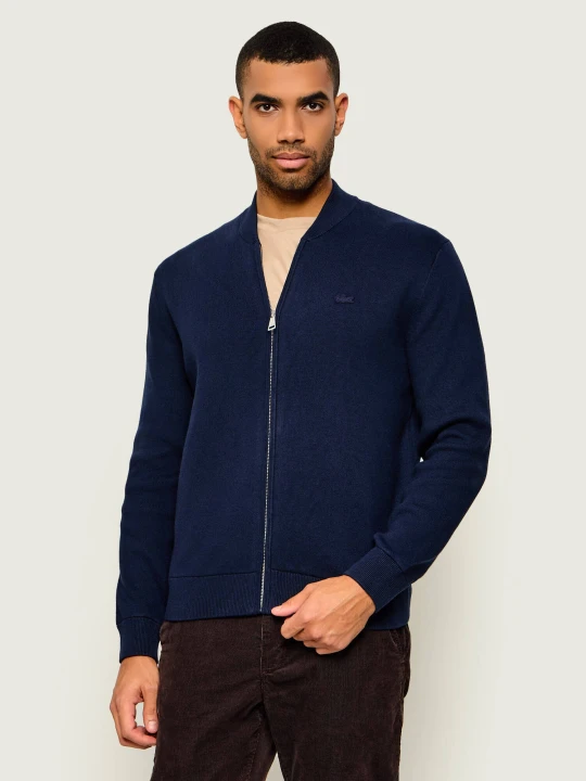 Zdjęcie produktu Lacoste Sweter | Classic fit | z dodatkiem wełny granatowy