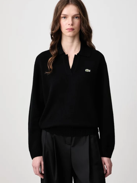 Zdjęcie produktu Lacoste sweter damski kaszmirowy czarny