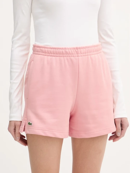 Zdjęcie produktu Lacoste szorty dresowe damskie różowy