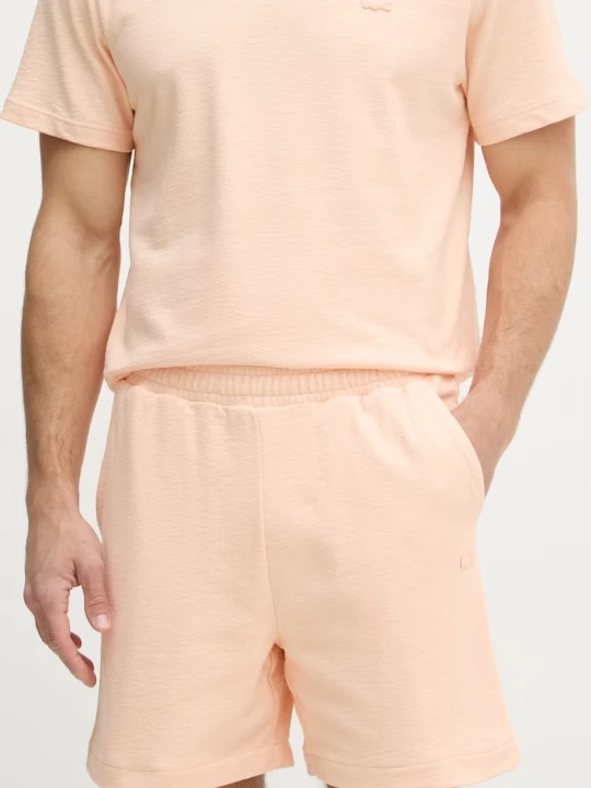 Zdjęcie produktu Lacoste szorty dresowe męskie bawełniane pomarańczowy