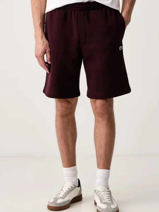 Zdjęcie produktu Lacoste szorty dresowe męskie z bawełną bordowy