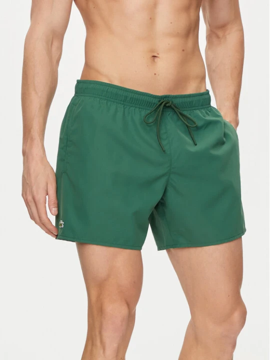 Zdjęcie produktu Lacoste Szorty kąpielowe MH6270 Zielony Regular Fit