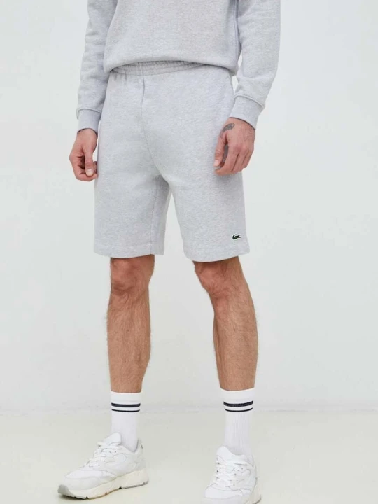 Zdjęcie produktu Lacoste szorty dresowe męskie z bawełną szary