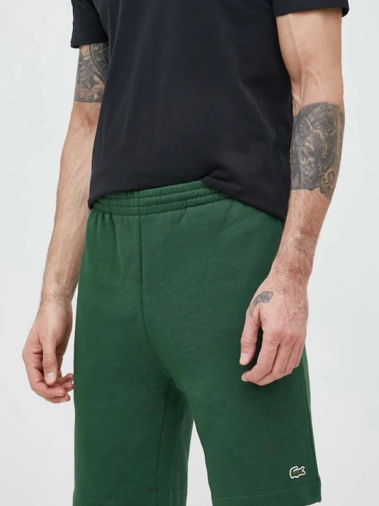 Zdjęcie produktu Lacoste szorty dresowe męskie z bawełną zielony