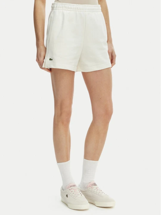 Zdjęcie produktu Lacoste Szorty sportowe GF5341 Écru Regular Fit Kremowy
