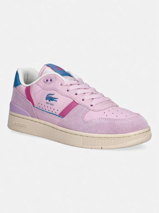 Zdjęcie produktu Lacoste T-CLIP SET 126 sneakersy damskie skórzane różowy