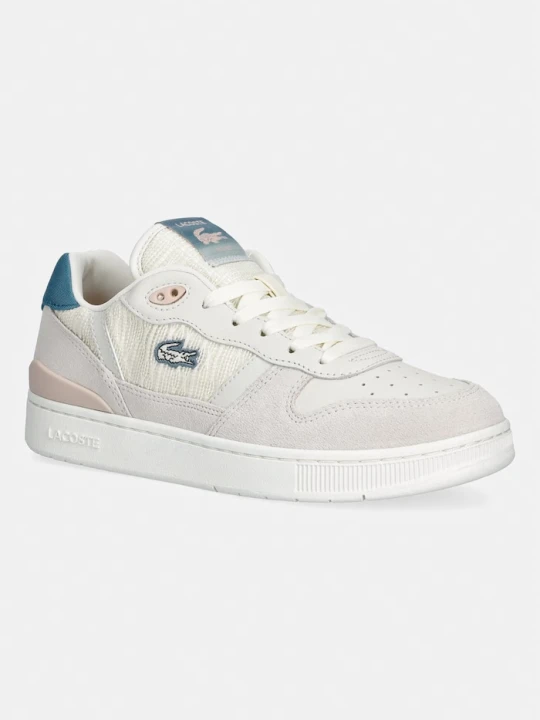 Zdjęcie produktu Lacoste T-CLIP SET sneakersy damskie skórzane beżowy