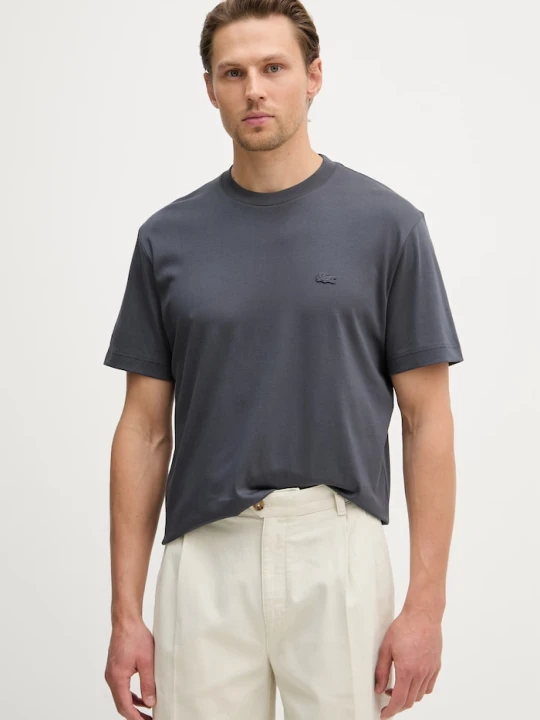 Zdjęcie produktu Lacoste T-shirt basic męski bawełniany szary