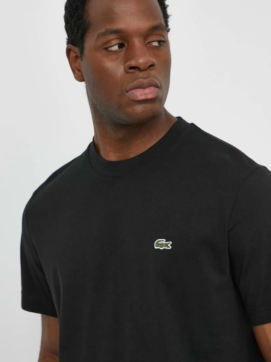 Zdjęcie produktu Lacoste T-shirt basic męski bawełniany czarny