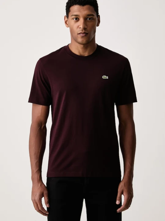 Zdjęcie produktu Lacoste T-shirt basic męski bawełniany bordowy
