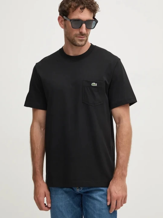 Zdjęcie produktu Lacoste T-shirt męski bawełniany czarny