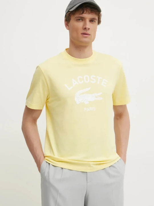 Zdjęcie produktu Lacoste T-shirt męski bawełniany żółty