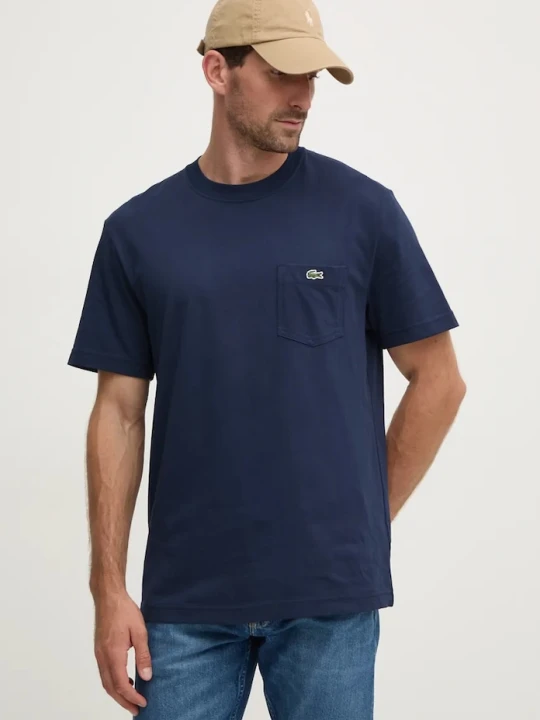 Zdjęcie produktu Lacoste T-shirt męski bawełniany granatowy