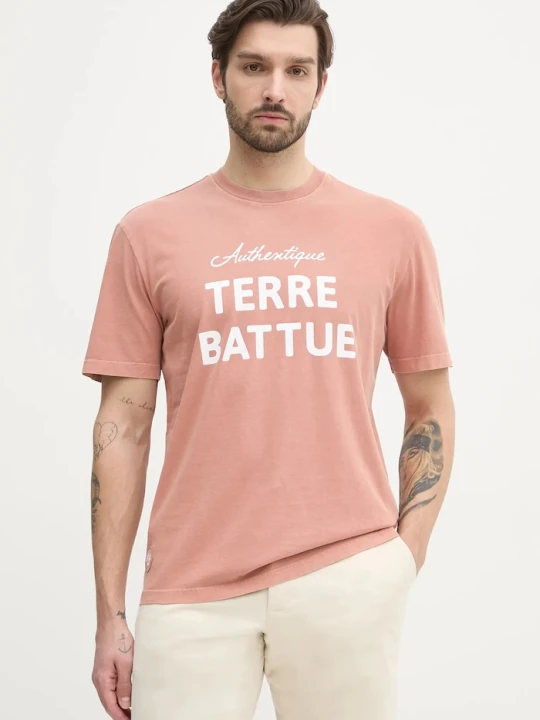 Zdjęcie produktu Lacoste t-shirt bawełniany pomarańczowy