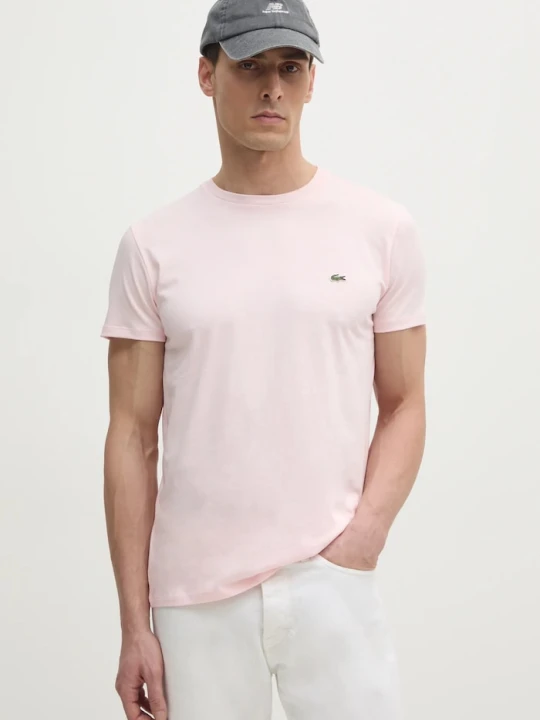 Zdjęcie produktu Lacoste T-shirt męski bawełniany różowy