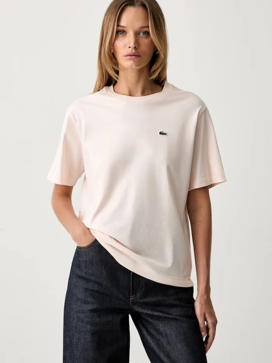 Zdjęcie produktu Lacoste T-shirt damski bawełniany różowy