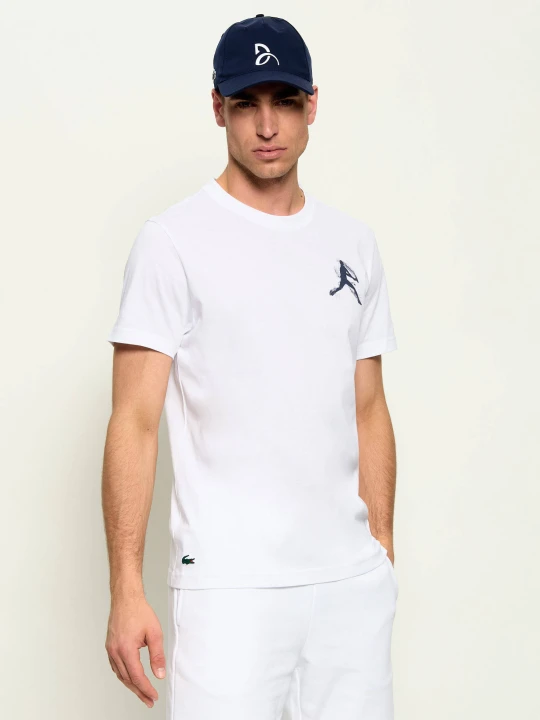 Zdjęcie produktu Lacoste T-shirt | Lacoste x Novak Djokovic | Regular Fit biały
