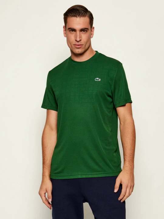 Zdjęcie produktu Lacoste T-shirt | Lacoste x Novak Djokovic | Regular Fit butelkowa zieleń