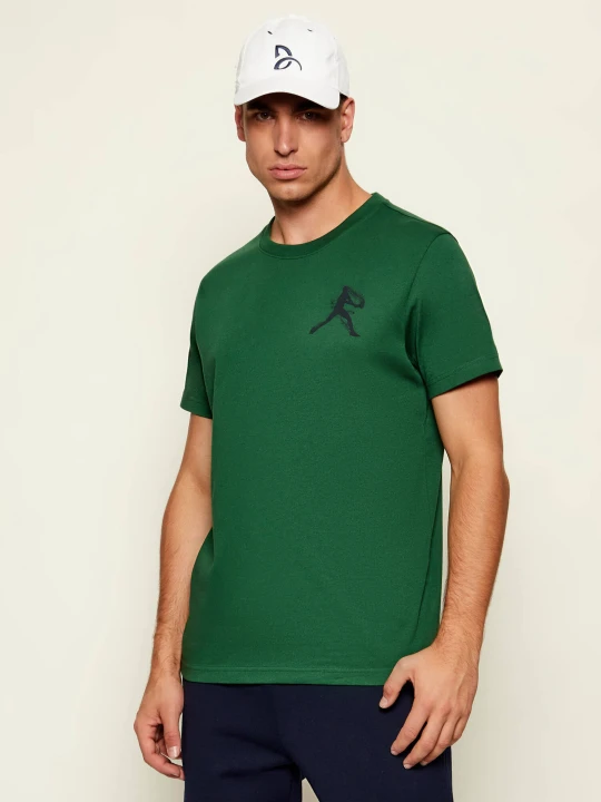 Zdjęcie produktu Lacoste T-shirt | Lacoste x Novak Djokovic | Regular Fit butelkowa zieleń